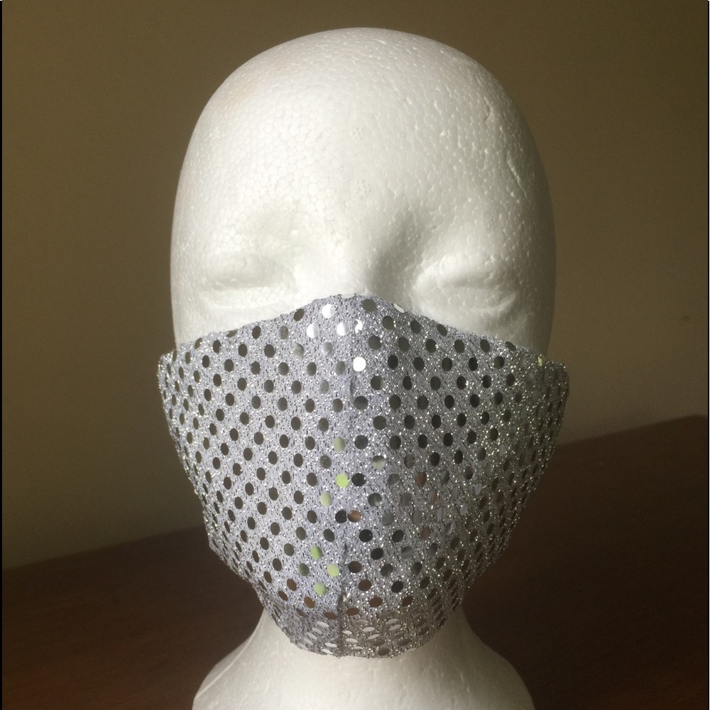 Sequin Face Mask W/Egyptian Cotton